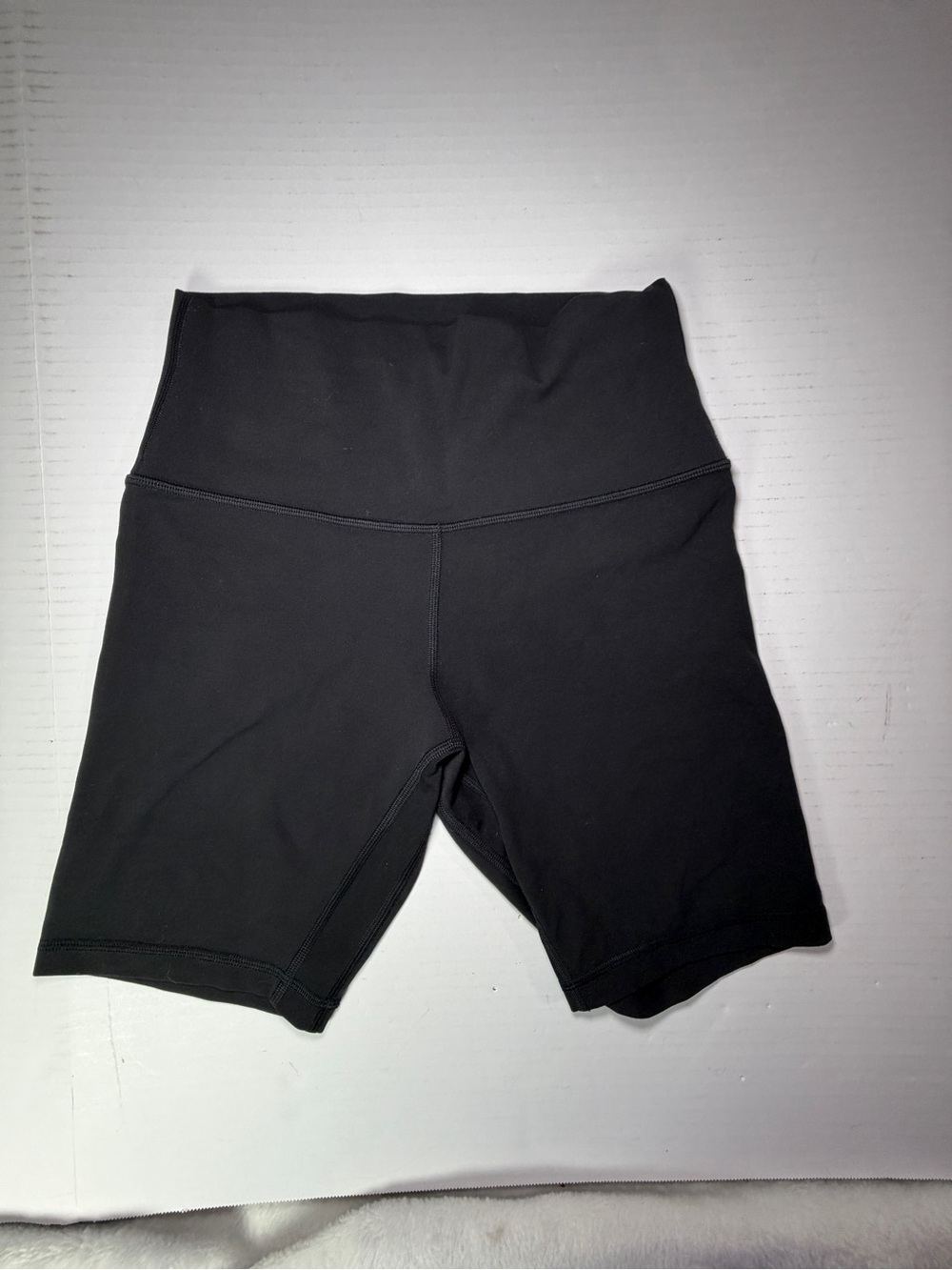 lululemon athletica Align Black High-Waist Bike Shorts estimated size 4 see msmt